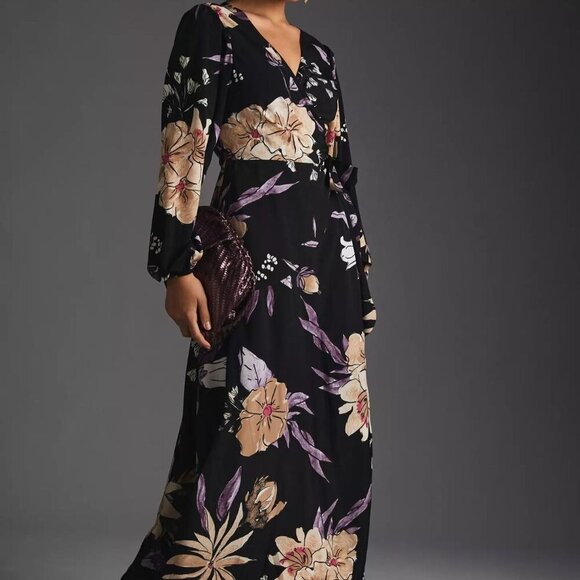 Anthropologie Hutch Long-Sleeve Wrap‎ Dress Size Small - Picture 1 of 8